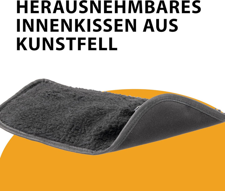 Ferplast Hunderucksack Voyager Backpack, Katzenrucksack, Hundetasche, Hundebox, Weite Öffnung, verst