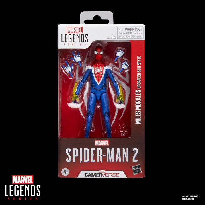 Marvel Legends Series Gamerverse Miles Morales Verbesserter-Anzug-Stil, Spider-Man Action-Figur mit