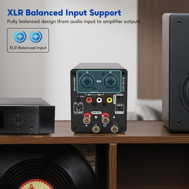 AIYIMA A70 symmetrischer Stereo-Verstärker mit PFFB 4 Ohm 300 Watt TPA3255 2.0-Kanal-Klasse-D-Verstä