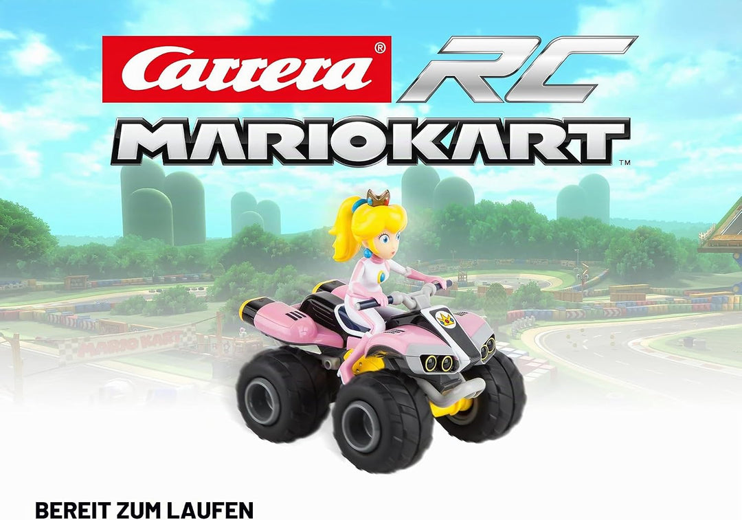 Carrera RC Nintendo Mario Kart 8 Peach Quad &amp; RC Mario Kart Yoshi Quad I Ferngesteuertes Quad Für Ki