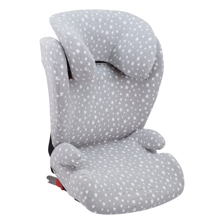JYOKO Kids Bezug kompatibel mit Britax Romer Kidfix, aus Baumwolle (Romer Kidfix, White Star) Romer