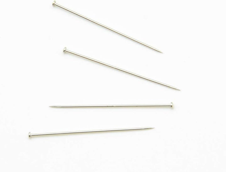 Prym 024122 Stecknadeln, 0,50 x 30mm, silberfarbig, 500g, Kunststoffdose
