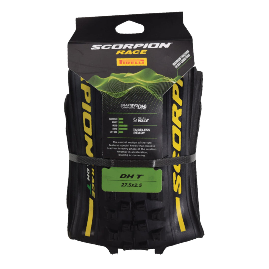 Pirelli Unisex – Erwachsene Scorpion RC DH T Fahrradreifen, Black, Einheitsgrösse