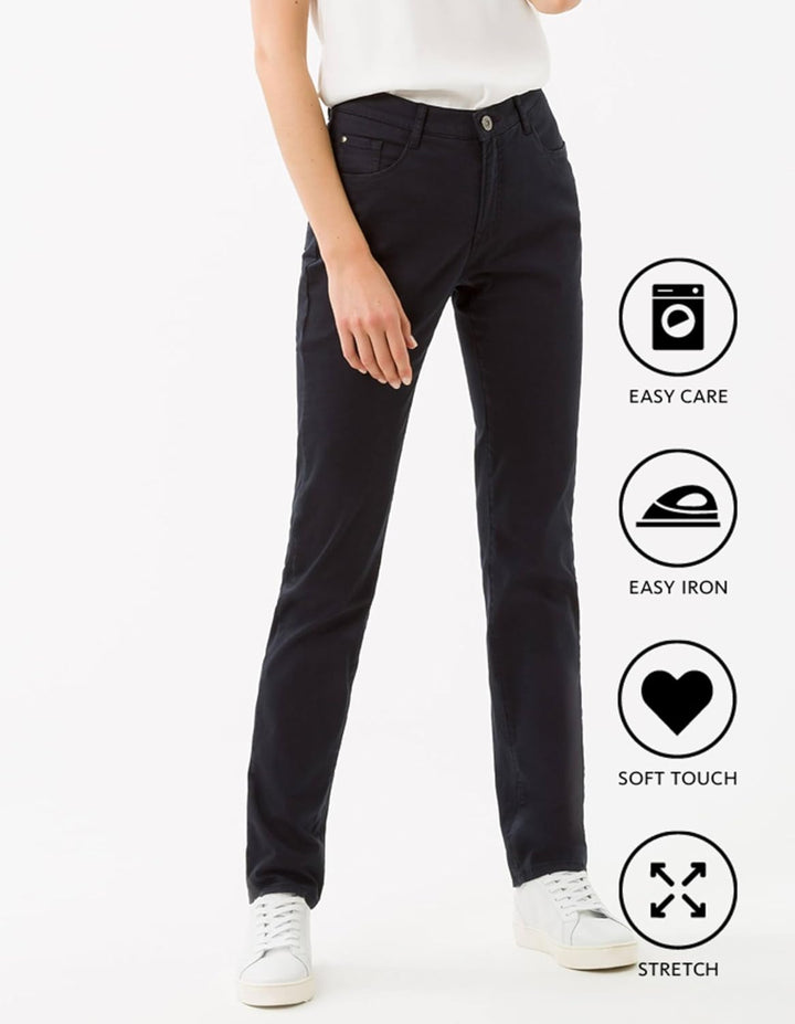 BRAX Damen Style Mary Five-pocket-hose in Wertigem Baumwollstretch Hose , Perma Blue, 44