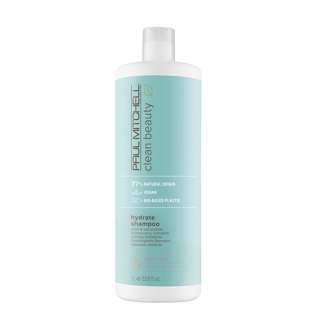Paul Mitchell Clean Beauty Hydrate Shampoo – Reichhaltige Haar-Wäsche Mit Oliven-Öl, Feuchtigkeitssp