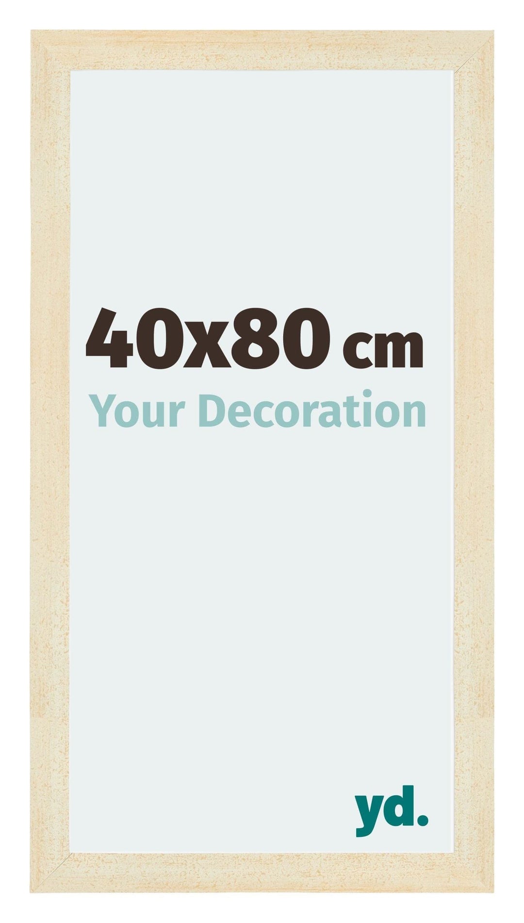 yd. Your Decoration - Bilderrahmen 40x80 cm - Bilderrahmen aus MDF mit Acrylglas - Antireflex - Ausg