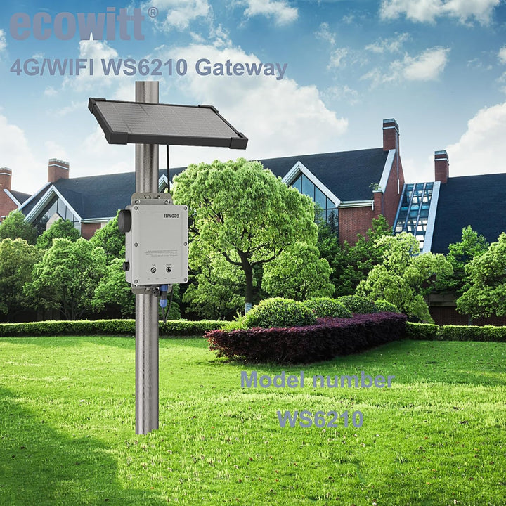 ECOWITT WS6210 Gateway für Wetterstationen, 4G &amp; Wi-Fi Wetterstation Mobile Receiver für Outdoor/Ind