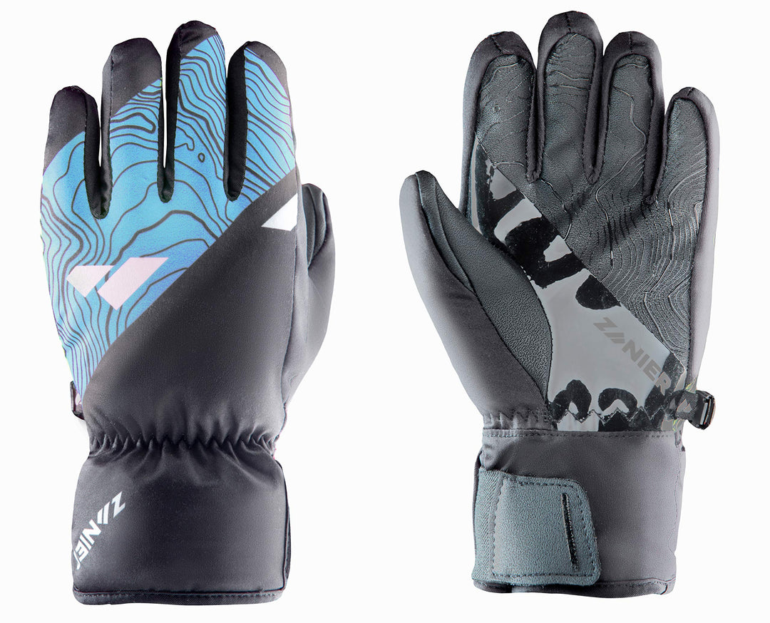 Zanier-Jugend-Handschuhe-SILLIAN.STX 5 Türkis, Schwarz, 5 Türkis, Schwarz