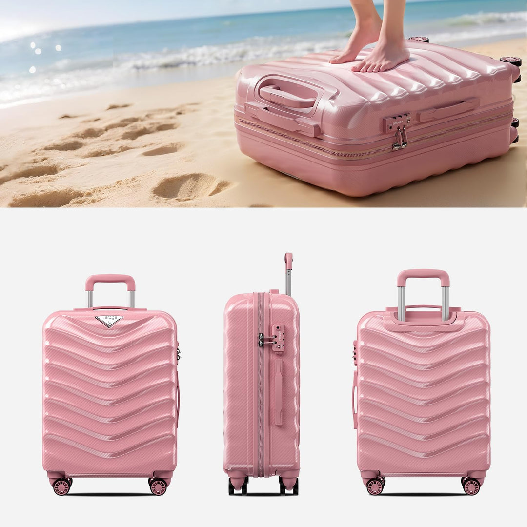 ABISTAB Hartschalen Koffer Mittelgross 66x45x28cm erweiterbar, leicht Koffer & Trolleys, Reisekoffer