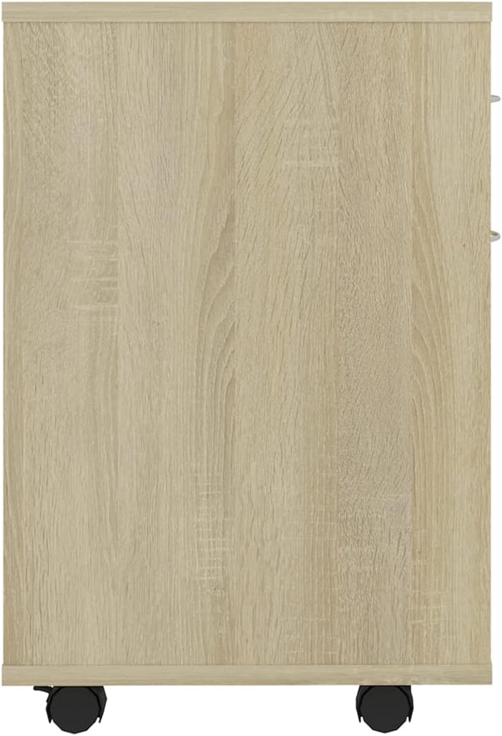 Homgoday Rollschrank Rollcontainer Schubladenschrank Aktenschrank Holzschrank Aufbewahrungsschrank m