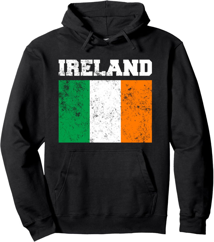 Irland-Flagge, irische Flagge. Pullover Hoodie