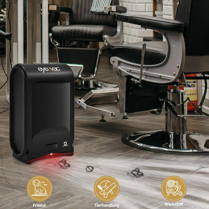 Barberpub Elektrische Kehrbesen Haarsauger mit Sensor Automatisch S200BK, Saugroboter mit Kabel, Sta