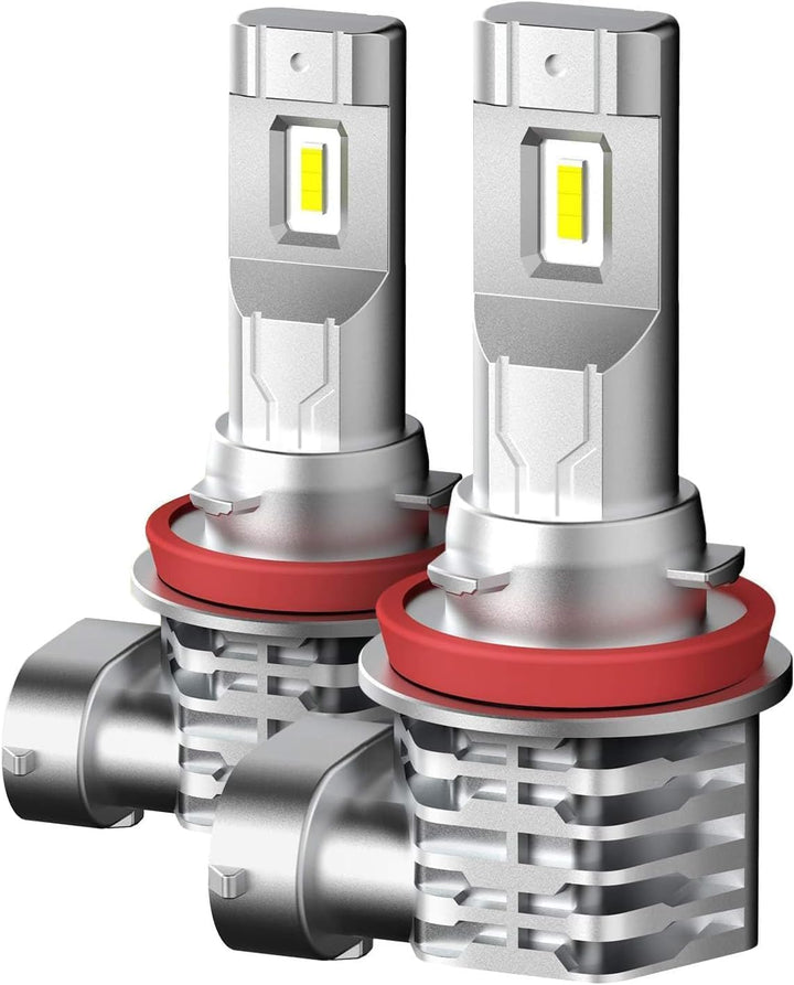 Halogen Auto Lampen H11, 300% Helligkeit als Halogenlampen 6000K Kaltes Weiss,1:1 Mini-Grösse, 2 Stü