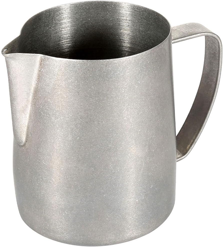 Milchaufschäumkrug, 700 ml, Espresso-Dampfkrug, Edelstahl, Milchaufschäumer, Dampfgarer für Latte Ar