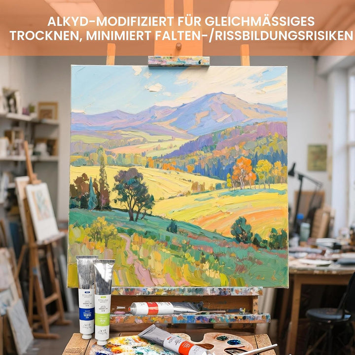 Paul Rubens Ölfarbe, 20 helle Ölfarben mit hoher Sättigung, 50 ml grosse Röhren, schnellere Trocknun