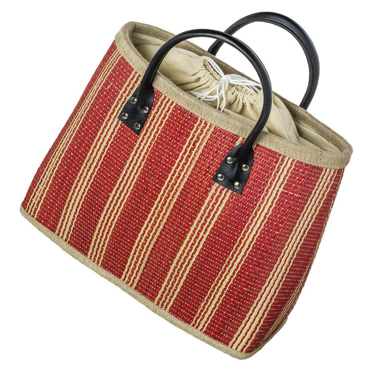 Einkaufstasche Shopper Henkeltasche Korb Handtasche Allzwecktasche Rot, Rot