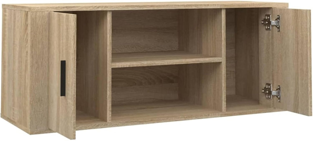 Tidyard TV Schrank mit 4 Fächer Lowboard TV Möbel Fernsehschrank Fernsehtisch TV Board Fernsehmöbel