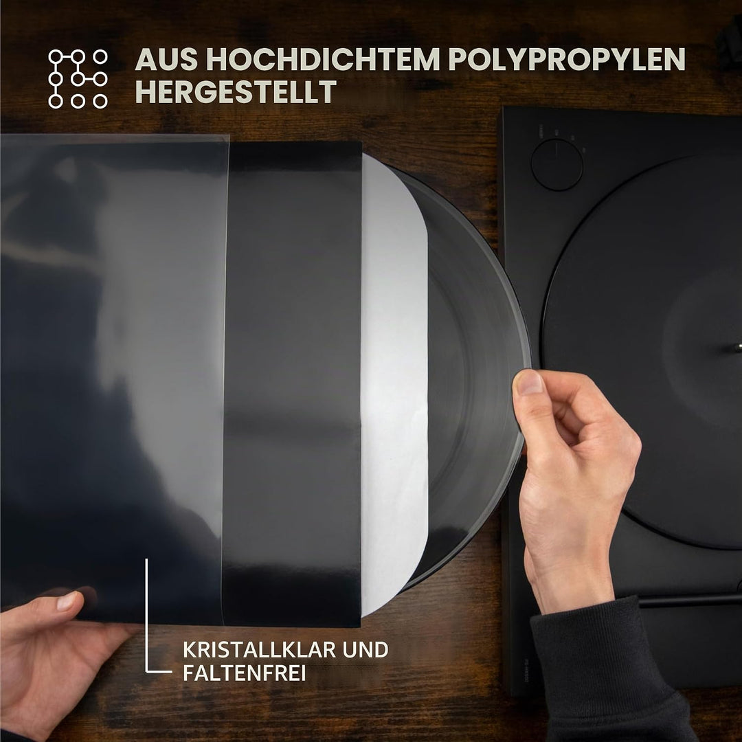 BIG FUDGE Packungen mit 20 externen 10-Zoll-LP-Vinyl, langlebig und knitterfrei, transparentes und h