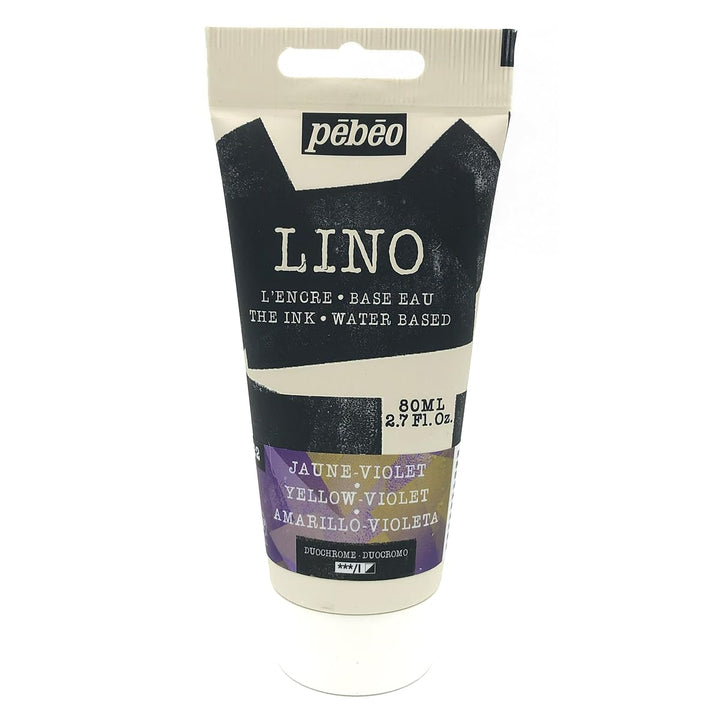 Pebeo Linoldruck, Tinte (auf Wasserbasis), 80 ml, Duochrom (polarisiert), Gelb/Bio-Rot 22 Gelb/Bio-R