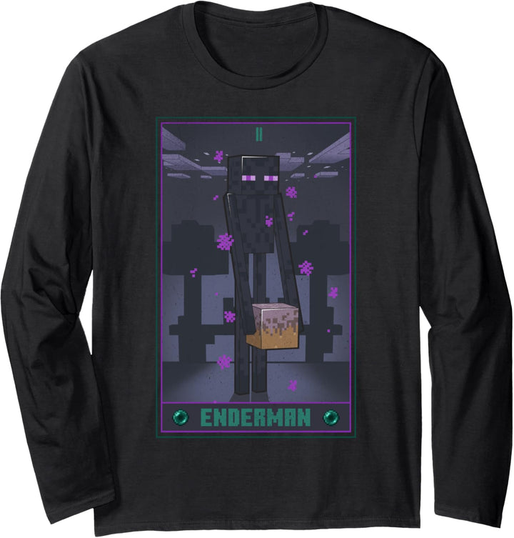 Minecraft Enderman Tarot Langarmshirt