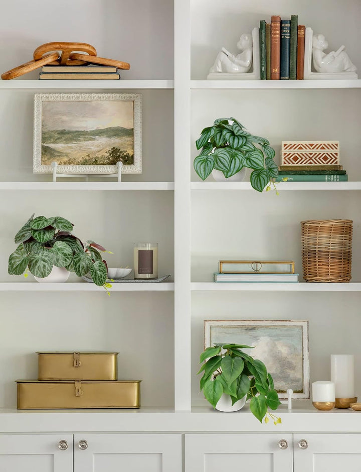 3er-Set Kunstpflanze Hängend Deko Pflanzen im Keramiktopf Mini Kunstpflanze Monstera und Philodendro