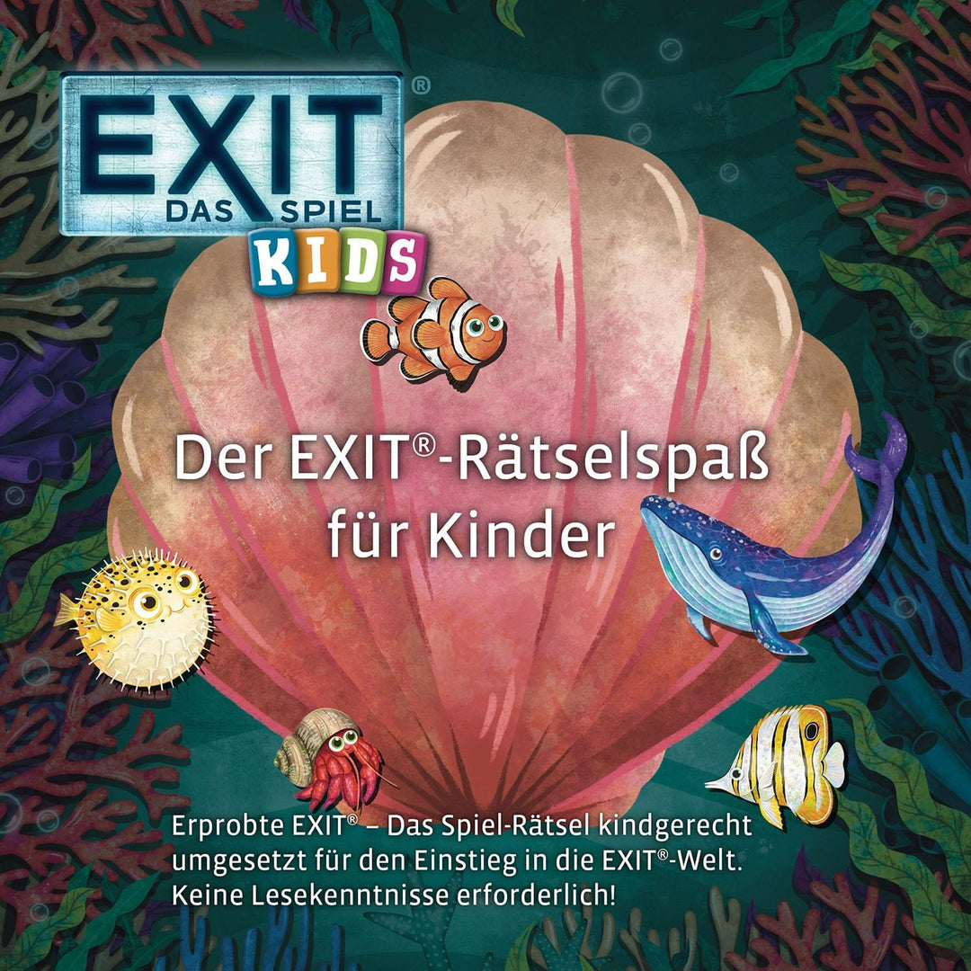Kosmos 685546 EXIT® - Das Spiel Kids - Rätselspass im Meer, Rätselspiel ab 5 Jahre für 1-4 Kinder, m