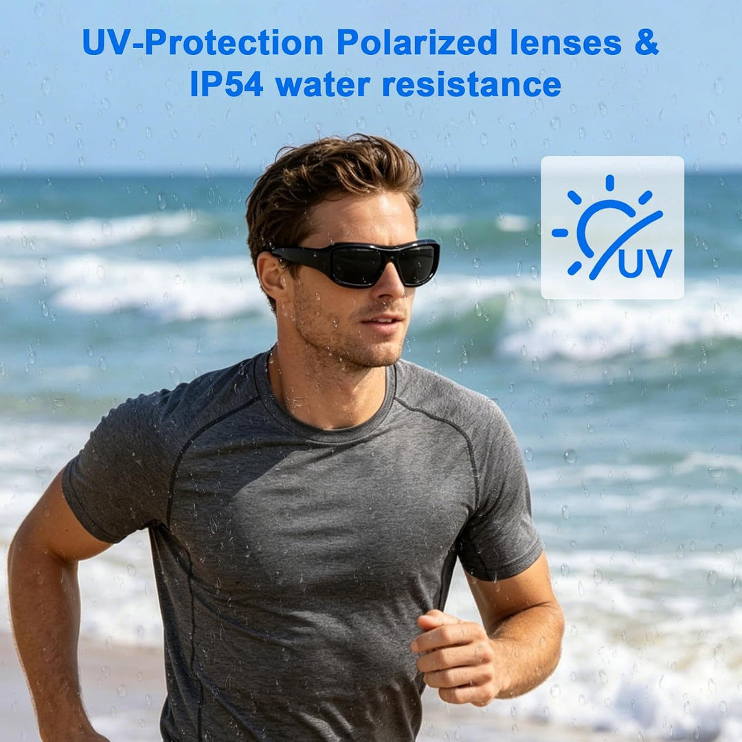 Kleine Brillenkamera, 16GB Sportbrille mit Kamera, 1080P HD Mini Actionkamera, MicroVideokamera Sonn