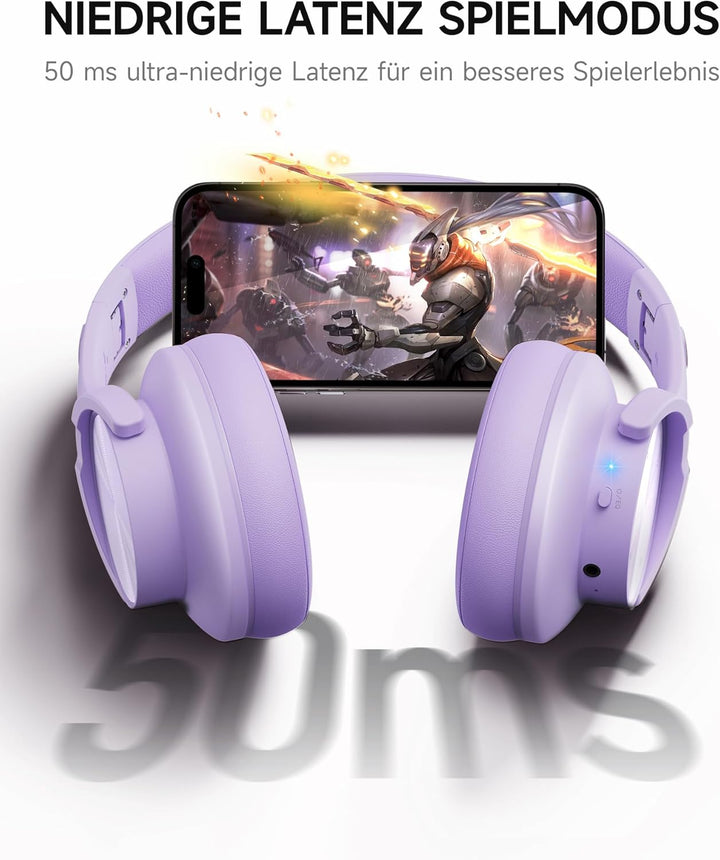 Picun B8 Kopfhörer, kabellos, Bluetooth, 120H Bluetooth-Kopfhörer über Ohr mit 3EQ-Musikmodi, Freisp