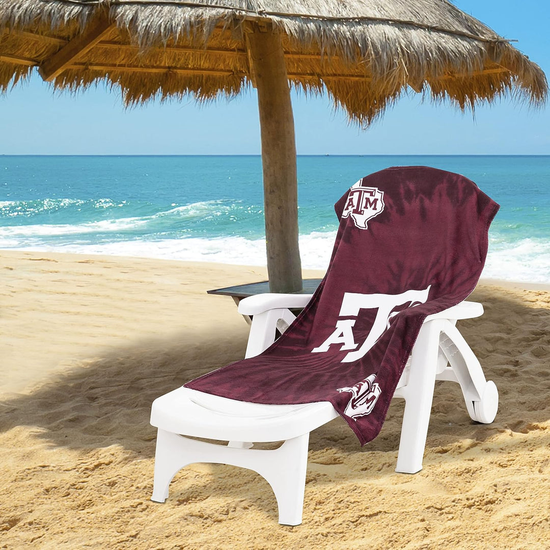 Northwest Unisex-Erwachsene Strandtuch Texas A&M Aggies 30" x 60" Psychedelisch, Texas A&M Aggies 30