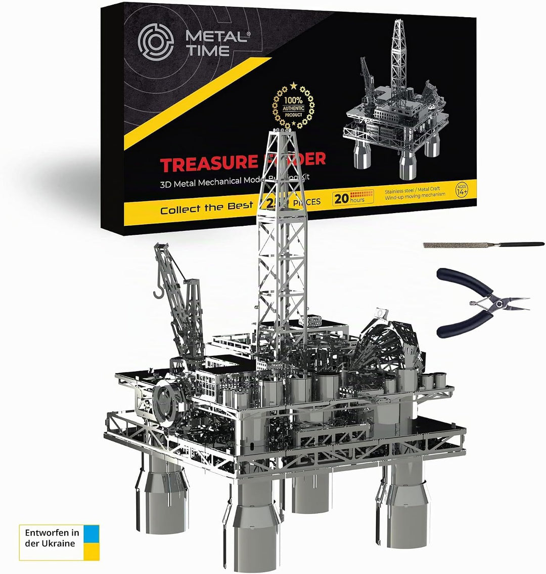 Offshore Drilling Rig Model, Metal Model Kits, Offshore Platform, 3D Metal Puzzle, Treasure Finder 3