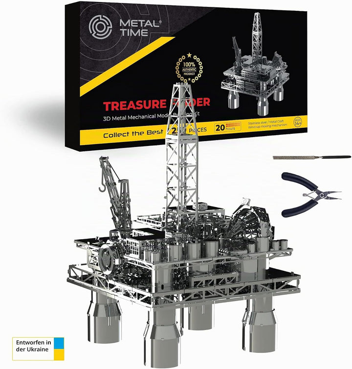 Offshore Drilling Rig Model, Metal Model Kits, Offshore Platform, 3D Metal Puzzle, Treasure Finder 3