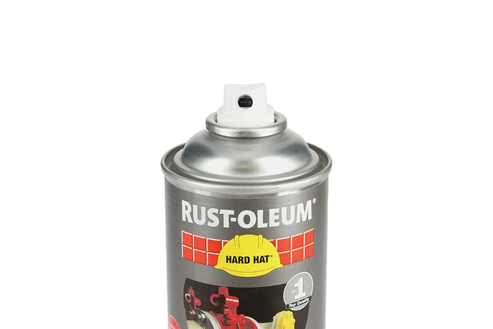 RUST-OLEUM 2184 Hard Hat Decklack Farbspray, stahlgrau-ral 7001 Stahlgrau-ral 7001 0.5 kg, Stahlgrau