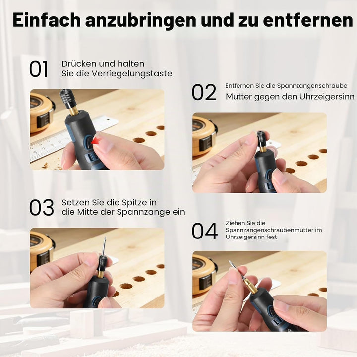 Multifunktionswerkzeug Akku Rotationswerkzeuge Multifunktionswerkzeuge Polierwerkzeug mit 96 Bits, G