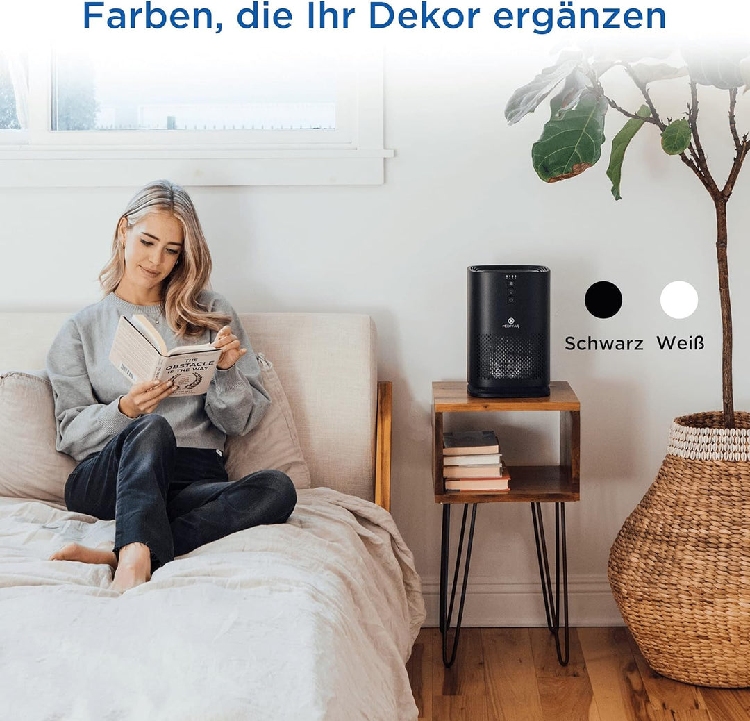Medify MA-14 Luftreiniger mit H13 True HEPA Filter | 18 m² Abdeckung | Filtert Allergene, Rauch, Sta