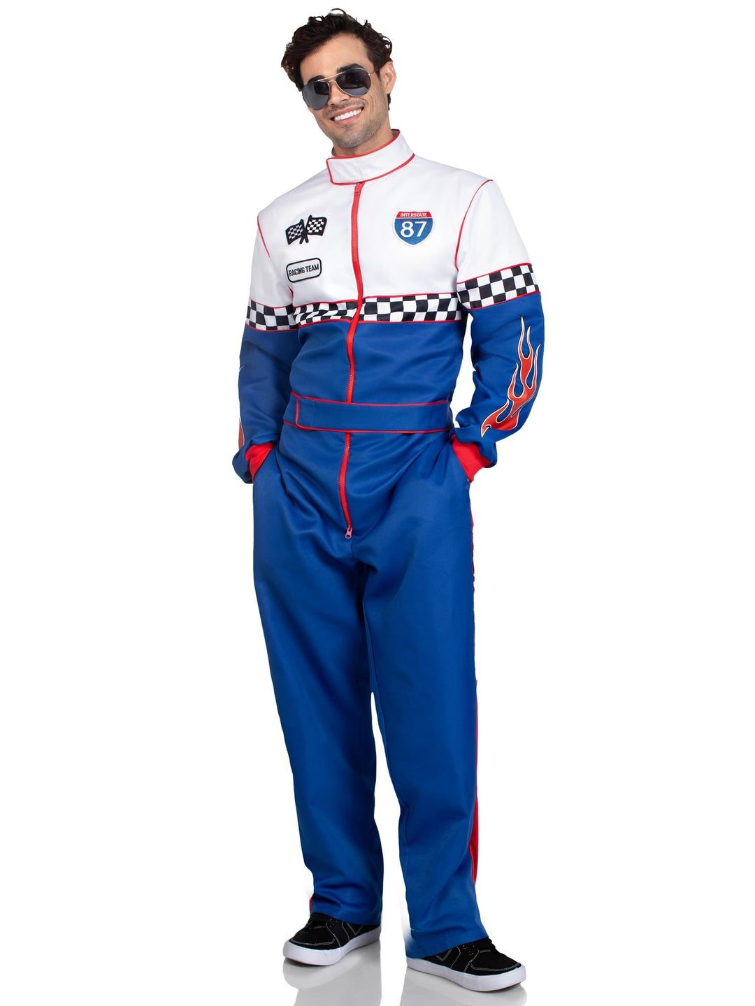 LEG AVENUE Damen Speedway Racer Halloween-Kostüm M Mehrfarbig, M Mehrfarbig
