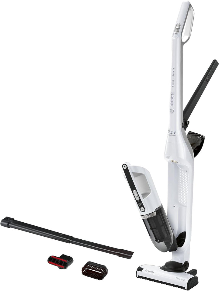 Bosch Serie 4 Akku-Staubsauger Flexxo 25.2V Weiss BBH32551 Polar White Metallic, Polar White Metalli