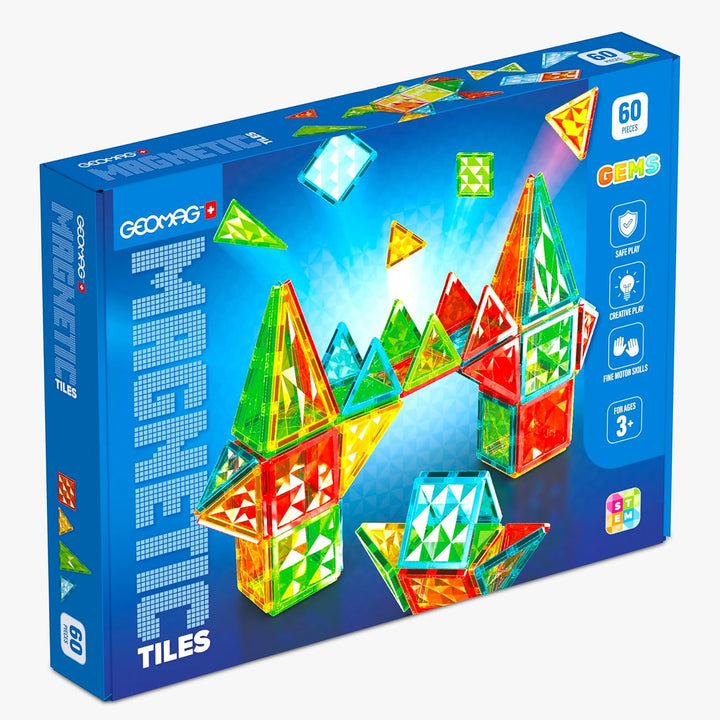 Geomag Magnetic Tiles Gems 60