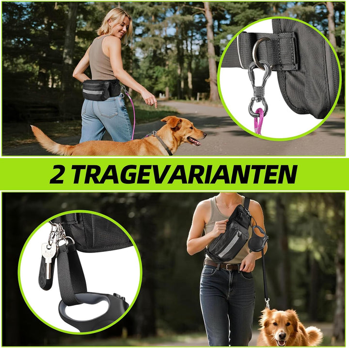 Bauchtasche Hundetraining Leckerlitasche für Hunde wasserdichte Futterbeutel Hundetraining mit Kotbe