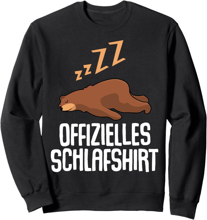 Offizielles Schlafshirt Pyjama Nachthemd Bär Bären Geschenk Sweatshirt