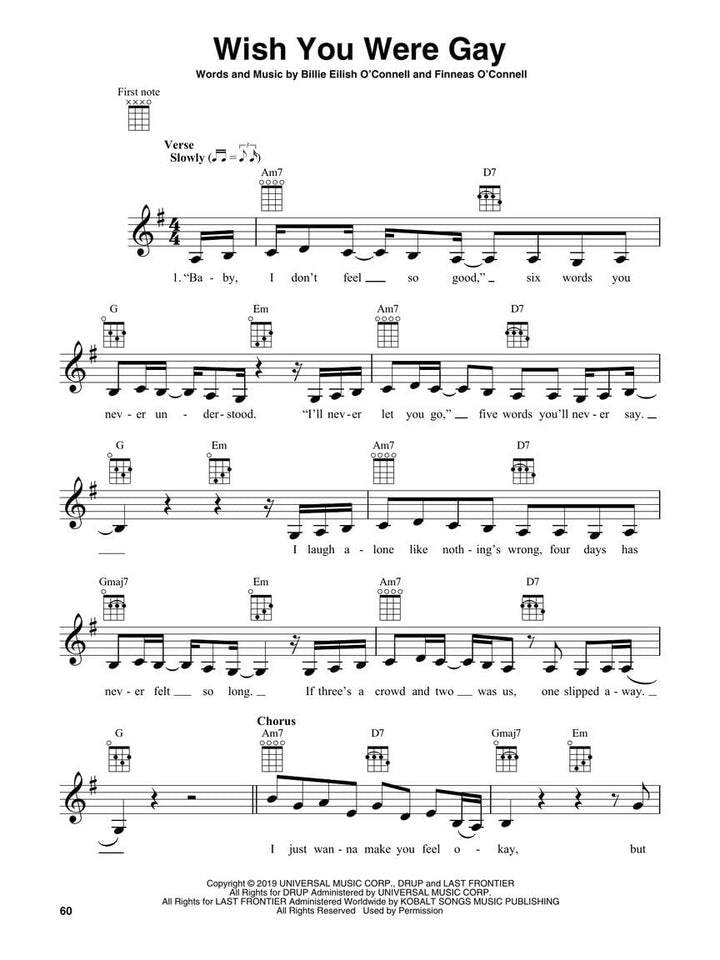 Billie Eilish for Ukulele: 17 Songs to Strum & Sing, Taschenbuch