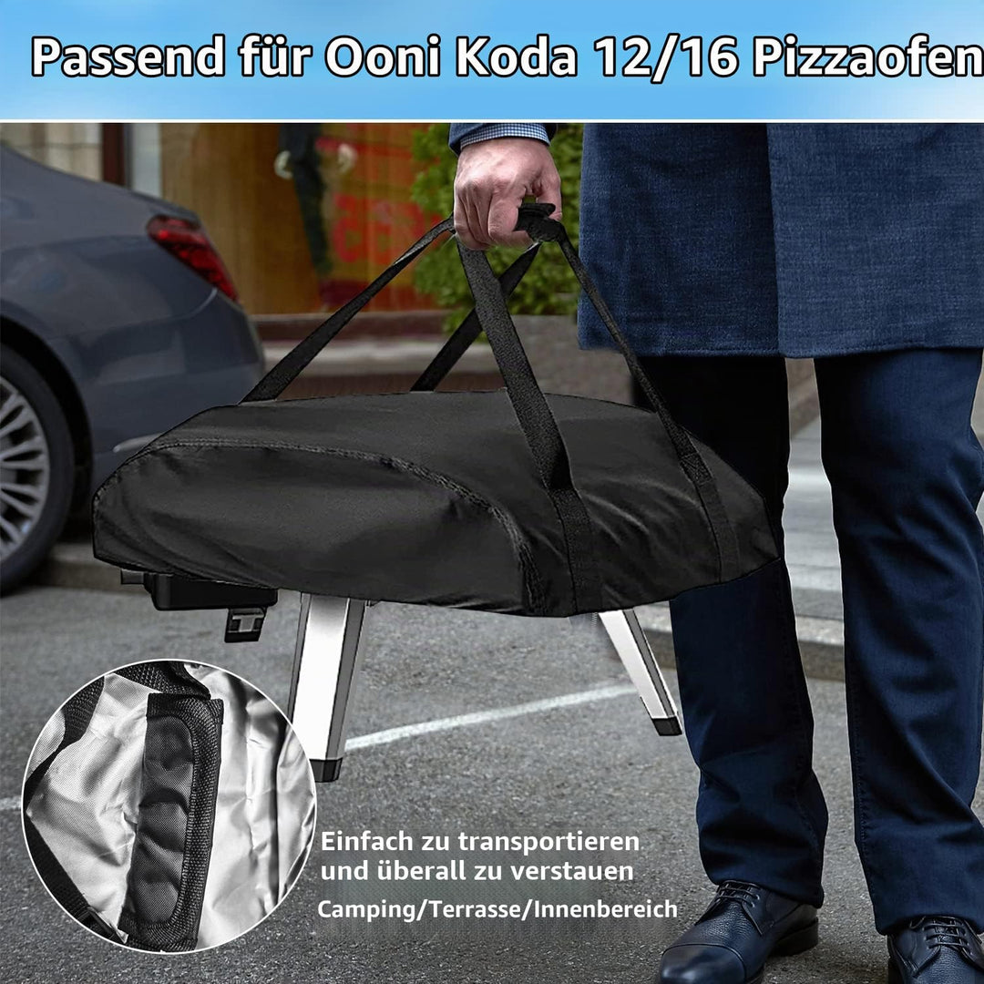 Pizzaofen Abdeckung für Ooni Koda 12,420D Wasserdicht Wetterfeste Oxford-Stoff Pizzaofen Tragetasche