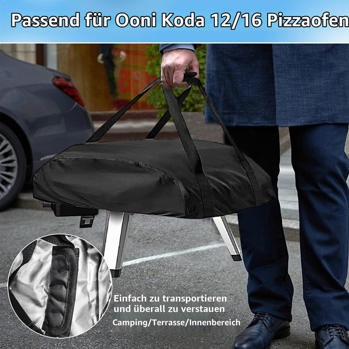 Pizzaofen Abdeckung für Ooni Koda 16,420D Wasserdicht Wetterfeste Oxford-Stoff Pizzaofen Tragetasche
