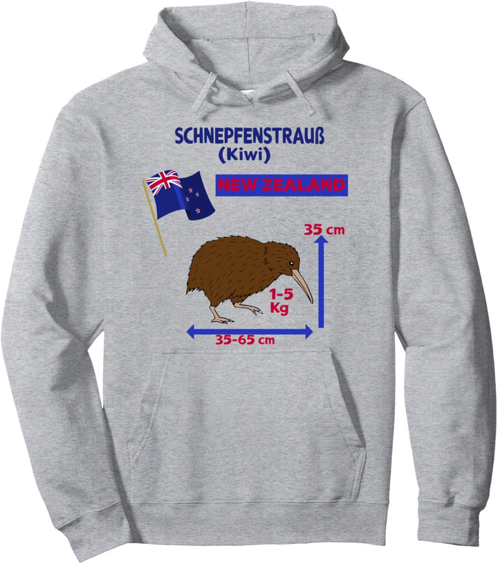 New Zealand Schnepfenstrauss Steckbrief Pullover Hoodie