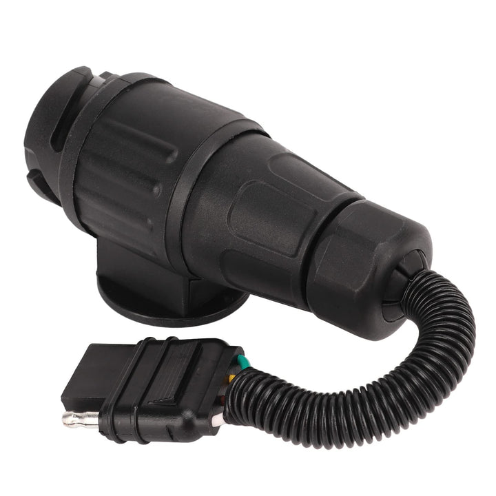 Aramox Trailer Connector, Trailer Plug Adapter EU 13 Way Round to US 4 Way Flat Trailer Connector Co