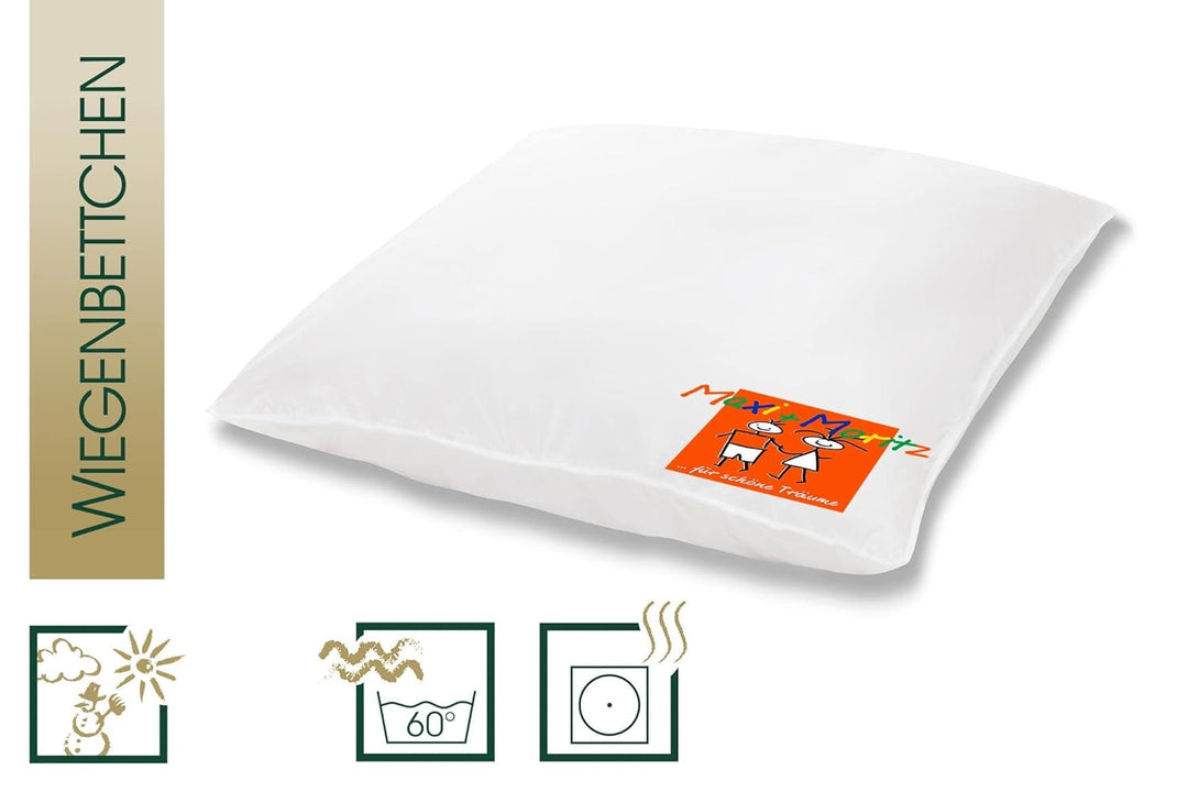 HANSKRUCHEN® Maxi und Moritz Kinderwagenkissen 80x80 cm - Made in Germany Babydecke für Kinderwagen