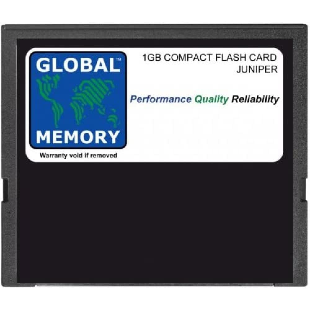 GLOBAL MEMORY 1GB COMPACT Flash Card Speicher FÜR Juniper J2300 / J4300 / J6300 Serie ROUTERN & Rout