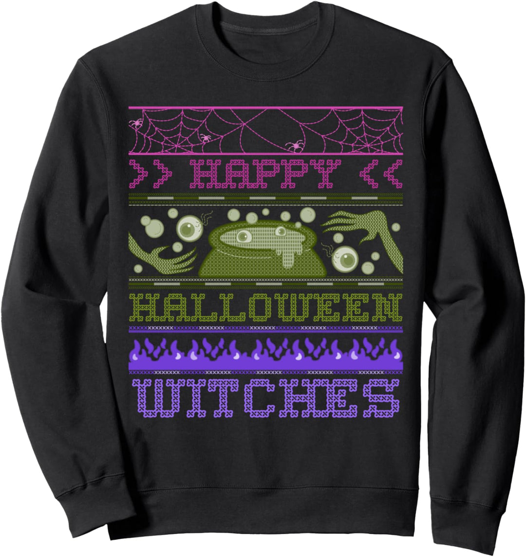 Lustiges Halloween Hexen lustiges Kostüm Sweatshirt