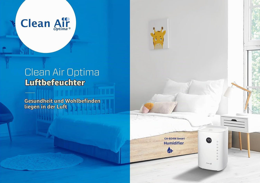 Clean Air Optima CA-604 - Luftbefeuchter mit Ionisator - Befeuchtungsleistung max. 400 ml/h - Wasser