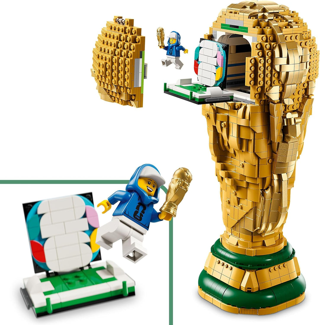 LEGO Editions Sports Offizieller Pokal der FIFA Fussball-Weltmeisterschaft - 3D DIY Modell mit samme