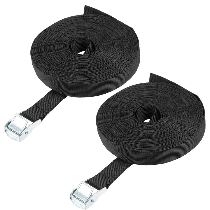 sourcing map 2 Packung Zurrgurt mit Nockenschnalle 12Mx25mm 80Kg Ladekappe Polypropylen für Transpor